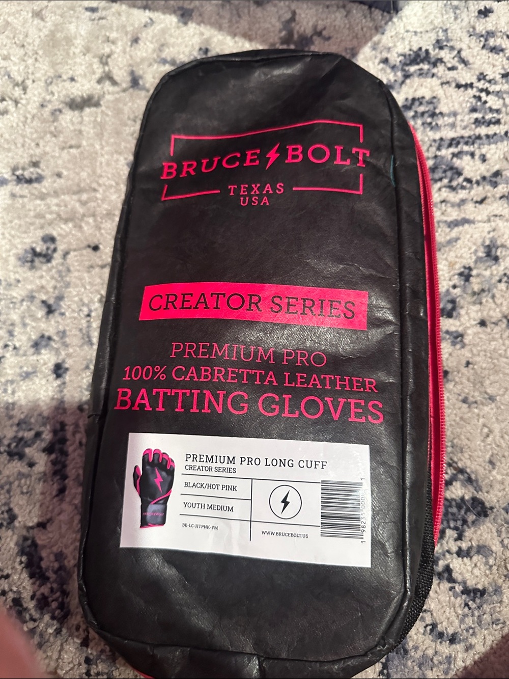 Premium pro long cuff black/hot pink - Picture 3 of 4